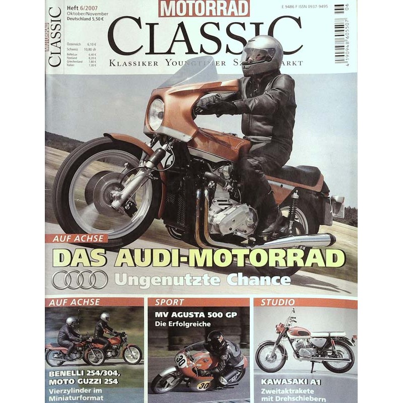 Motorrad Classic 6/2007 - Oktober/November - Das Audi Motorrad