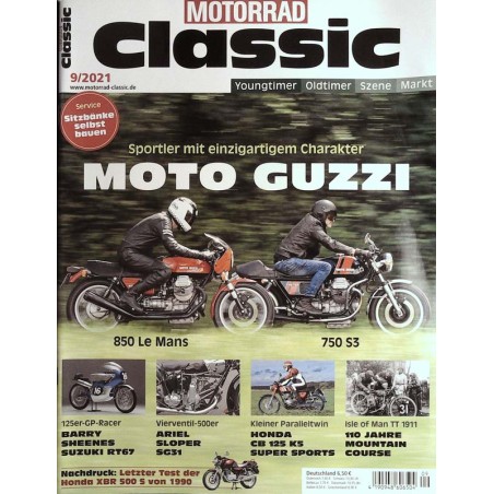 Motorrad Classic 9/2021 - Moto Guzzi 850 Le Mans und 750 S3