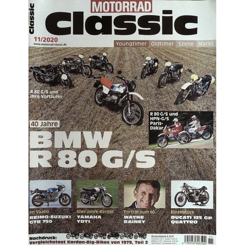 Motorrad Classic 11/2020 - 40 Jahre BMW R 80 G/S