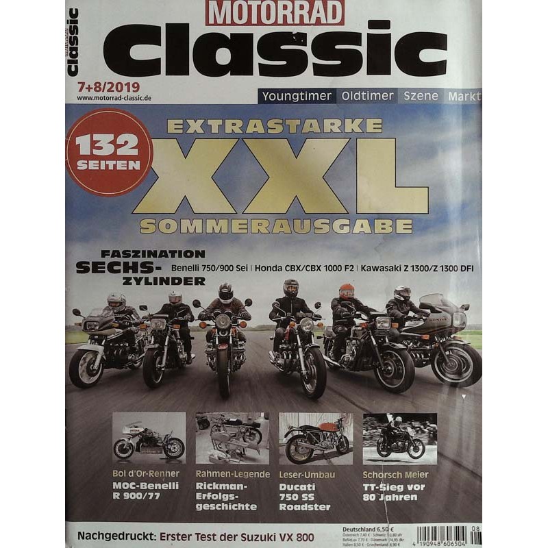 Motorrad Classic 7+8/2019 - Faszination Sechszylinder