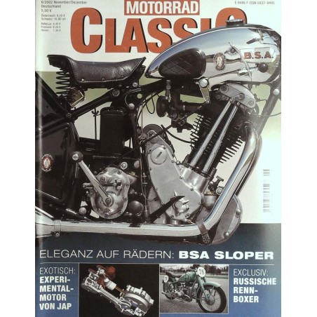 Motorrad Classic 6/02 - November/Dezember 2002 - BSA Sloper