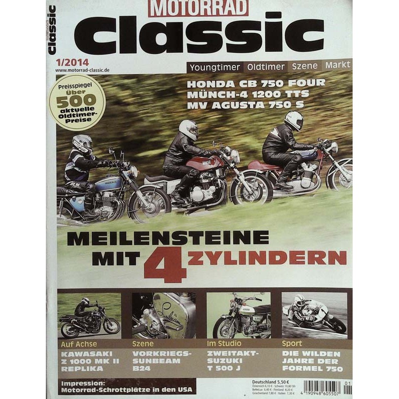 Motorrad Classic 1/2014 - Meilensteine mit 4 Zylindern