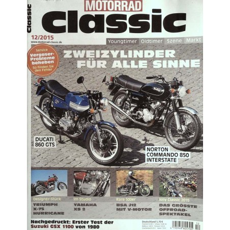 Motorrad Classic 12/2015 - Zweizylinder für alle Sinne