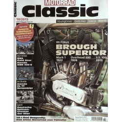 Motorrad Classic 10/2015 - Im Fokus Brough Superior