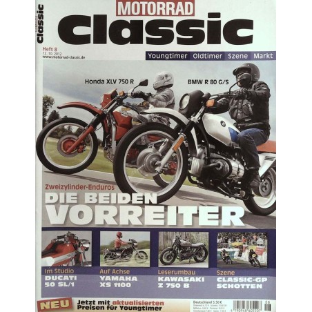 Motorrad Classic Heft 8 vom 12.10.2012 - Zweizylinder Enduros