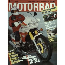 Das Motorrad Nr.2 / 7 Januar 1989 - Yamaha FZR 750 R