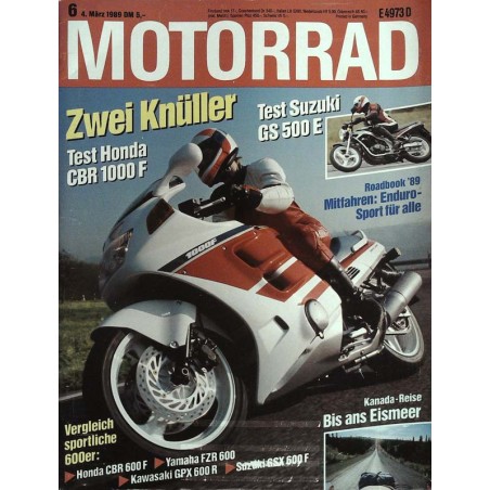 Das Motorrad Nr.6 / 4 März 1989 - Zwei Knüller