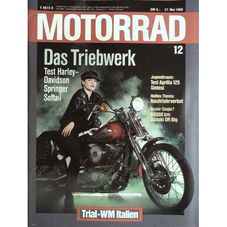 Das Motorrad Nr.12 / 27 Mai 1989 - Das Triebwerk