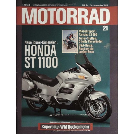 Das Motorrad Nr.21 / 30 September 1989 - Honda ST 1100