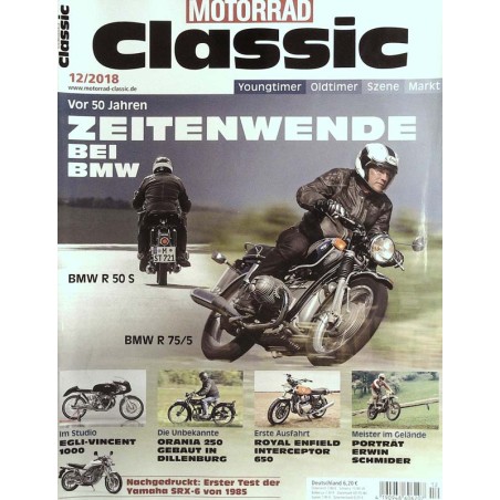 Motorrad Classic 12/2018 - Zeitenwende bei BMW