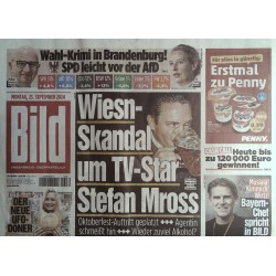 Bild Zeitung Montag, 23 September 2024 - Stefan Mross