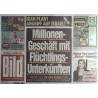 Bild Zeitung Mittwoch, 2 Oktober 2024 - Flüchtlings Unterkünften