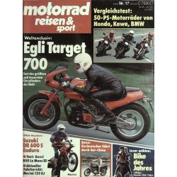 Motorrad Reisen & Sport Nr. 17 / 3.8.1984 - Egli Target 700