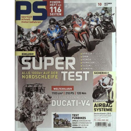 PS sport Motorrad magazin 10 - Oktober 2017 - Super Test