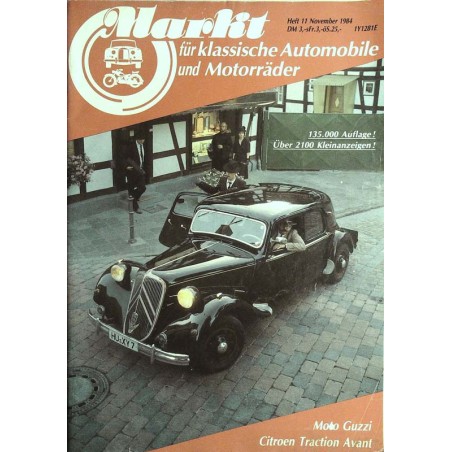 Markt Nr. 11 / November 1984 - Citroen Traction Avant