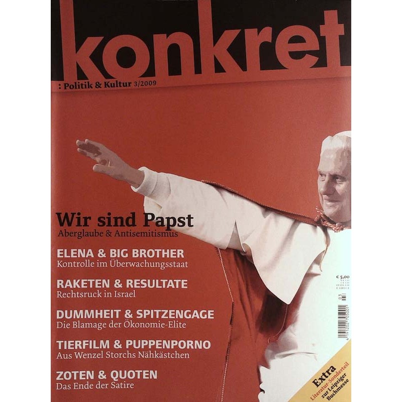 Konkret Nr.3 / März 2009 - Wir sind Papst