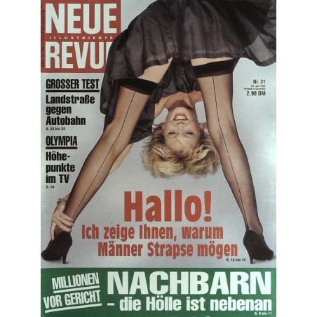 Neue Revue Nr.31 / 24 Juli 1992 - Warum Männer Strapse mögen