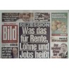 Bild Zeitung Freitag, 11 Oktober 2024 - Rezession