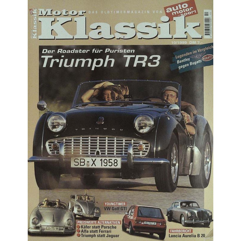 Motor Klassik Nr.10 / Oktober 1999 - Triumph TR3