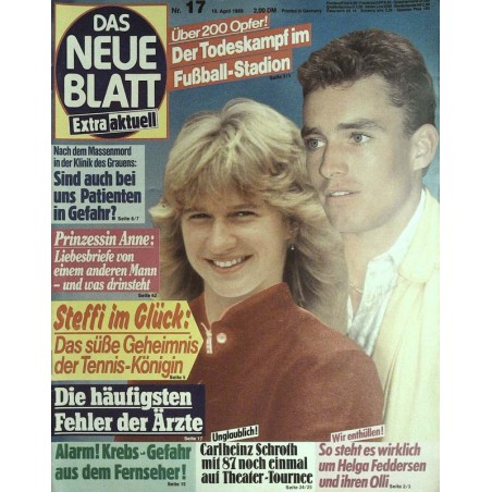 Das neue Blatt Nr.17 / 19 April 1989 - Steffi Graf im Glück