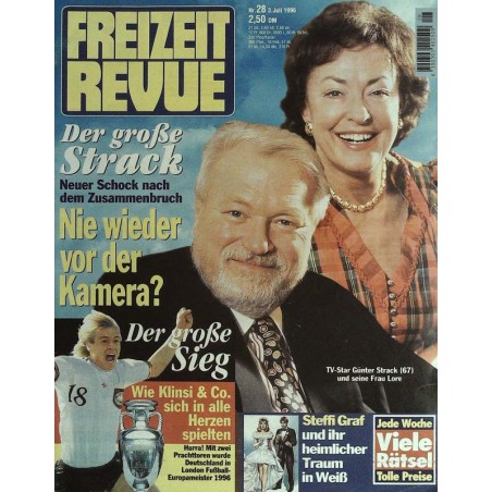 Freizeit Revue Nr.28 / 3 Juli 1996 - Günter Strack & Ehefrau