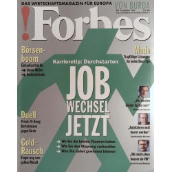 Forbes Nr. 9/September von 1993 - Jobwechsel jetzt