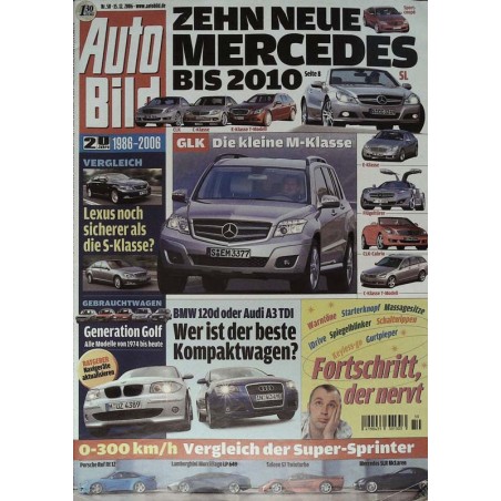 Auto Bild Nr.50 - 15 Dezember 2006 - GLK Die kleine M-Klasse