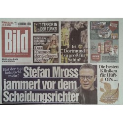 Bild Zeitung Donnerstag, 24 Oktober 2024 - Stefan Mross...