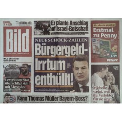 Bild Zeitung Montag, 21 Oktober 2024 - Bürgergeld Irrtm enthüllt