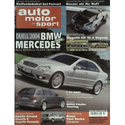 auto motor & sport Heft 13 / 11 Juni 2003 - BMW vs. Mercedes