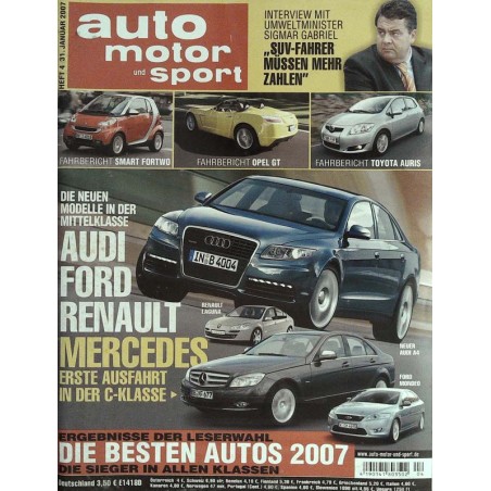 auto motor & sport Heft 4 / 31 Januar 2007 - Die neue Mittelklasse