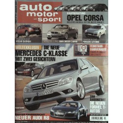 auto motor & sport Heft 3 / 17 Januar 2007 - Mercedes C-Klasse