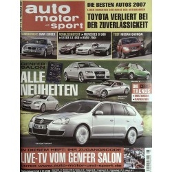 auto motor & sport Heft 6 / 28 Februar  2007 - Alle Neuheiten