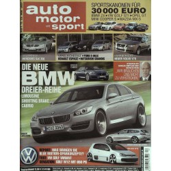 auto motor & sport Heft 12 / 23 Mai 2007 - BMW Dreier Reihe