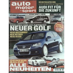 auto motor & sport Heft 6 / 1 März  2006 - Neuer Golf