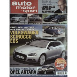 auto motor & sport Heft 11 / 10 Mai 2006 - VW Scirocco EOS