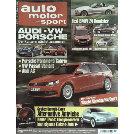 auto motor & sport Heft 11 / 7 Mai 2009 - Audi, VW, Porsche