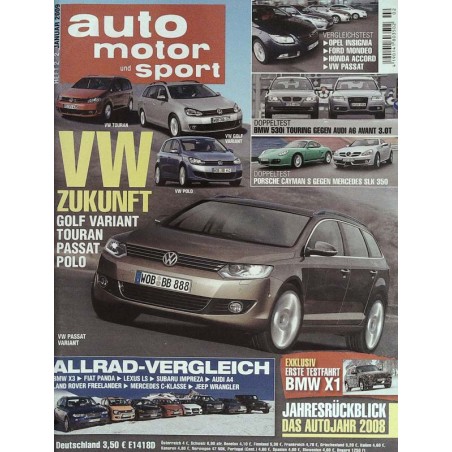 auto motor & sport Heft 2 / 2 Januar 2009 - VW Zukunft