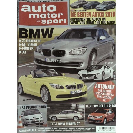 auto motor & sport Heft 24 / 5 November 2009 - BMW Z2, M1, X3...