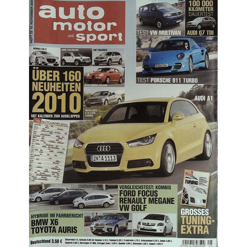 auto motor & sport Heft 25 / 19 November 2009 - Audi A1