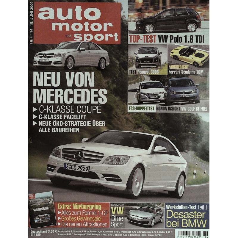 auto motor & sport Heft 14 / 18 Juni 2009 - Neu von Mercedes