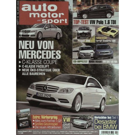 auto motor & sport Heft 14 / 18 Juni 2009 - Neu von Mercedes