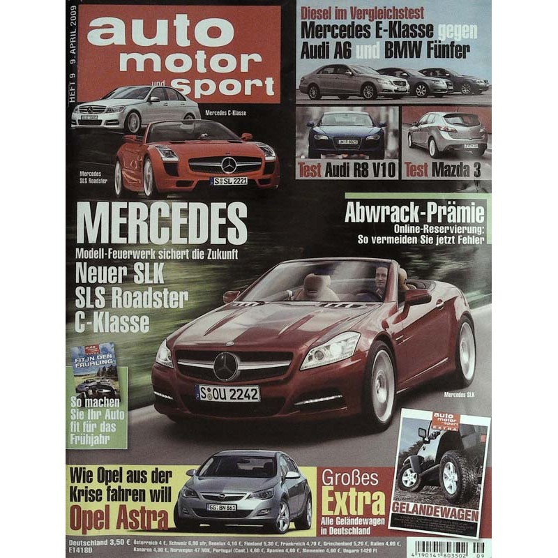 auto motor & sport Heft 9 / 9 April 2009 - Zukunft Mercedes