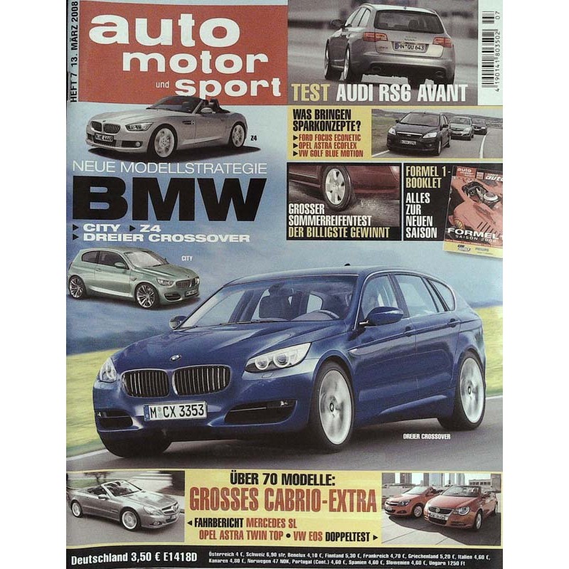 auto motor & sport Heft 7 / 13 März 2008 - Modellstrategie BMW