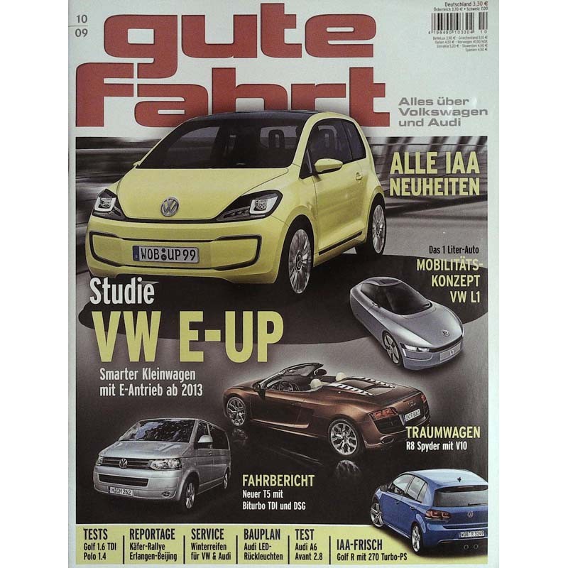 Gute Fahrt 10/2009 - Studie VW E-Up