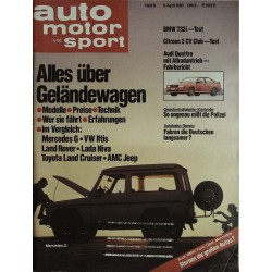 auto motor & sport Heft 8 / 9 April 1980 - Geländewagen