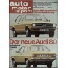 auto motor & sport Heft 15 / 22 Juli 1972 - Der neue Audi 80