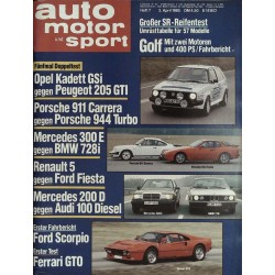 auto motor & sport Heft 7 / 3 April 1985 - Fünfmal Doppeltest