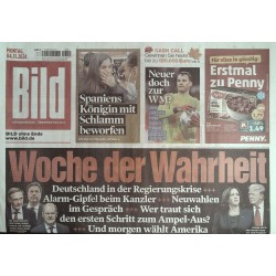 Bild Zeitung Montag, 4 November 2024 - Woche der Wahrheit