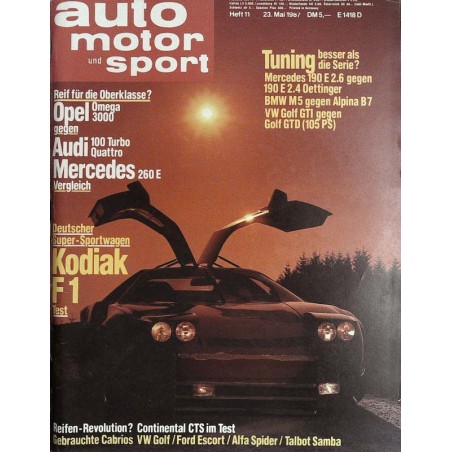 auto motor & sport Heft 11 / 23 Mai 1987 - Kodiak F1